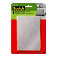  Scotch Felt Pads SP840 Rectangle Beige, Pack of 4